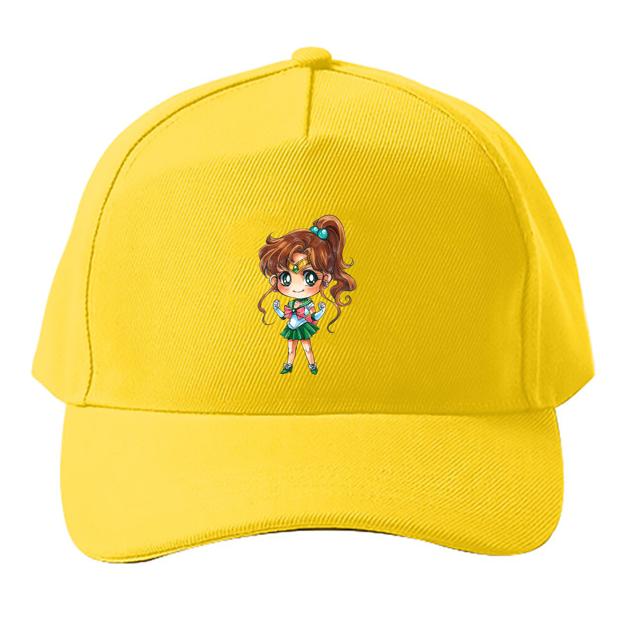 （画像用） 美少女戦士セーラームーン 木野 まこと きの まこと Sailor Moon Kino Makoto （セーラージュピター；Sailor Jupiter） ベースボールキャップ 綿100％ 男女兼用 帽子 スポーツ